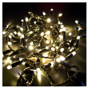 Гірлянда світлодіодна вулична STARLIGHT бахрома теплий-білий 75LED IP44 чорний 2×0,7м, Евросвет