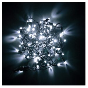 Гірлянда світлодіодна вулична STARLIGHT лінійна білий Flash 100LED IP44 чорний 5м, Евросвет
