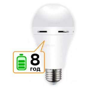 Світлодіодна лампа акумуляторна Е27 LED CT-4229 АС9W DC3W 6400K, Евросвет