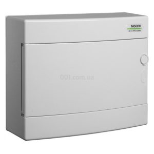 Щиток модульний PNS 12W з білими дверцятами настінний IP40 1×12 модулів, NOARK