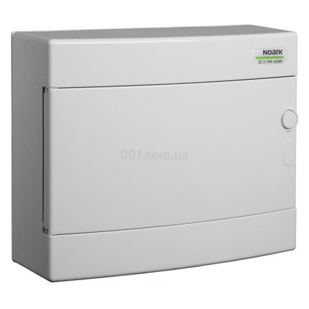 Щиток модульний PNS 12W з білими дверцятами настінний IP40 1×12 модулів, NOARK