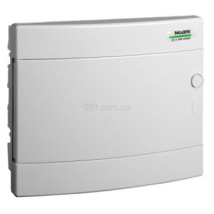Щиток модульний PNF 12W з білими дверцятами врізний IP40 1×12 модулів, NOARK