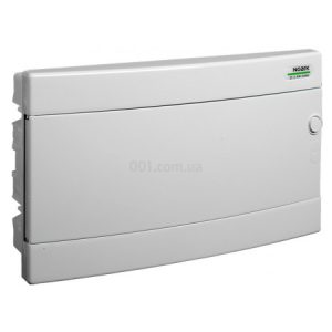 Щиток модульний PNF 18W з білими дверцятами врізний IP40 1×18 модулів, NOARK