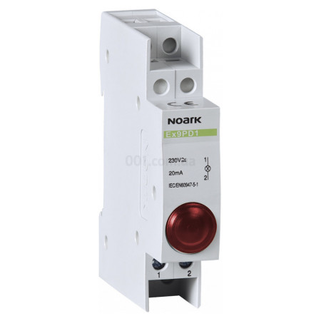 Індикатор модульний Ex9PD1r 230V AC/DC 1 червоний LED, NOARK