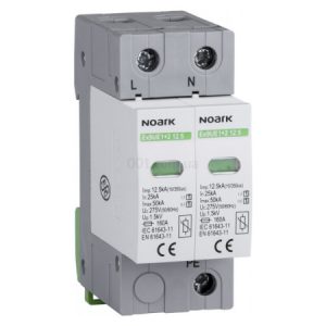 Обмежувач перенапруги Ex9UE1+2 клас 1+2 (B+C) 12,5кА 275V/AC 2P із додатковим контактом, NOARK