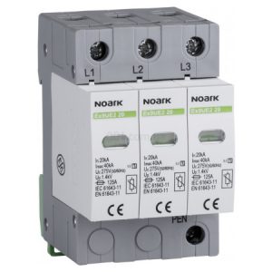 Обмежувач перенапруги Ex9UE2 клас 2 (C) 20кА 275V/AC 3P, NOARK