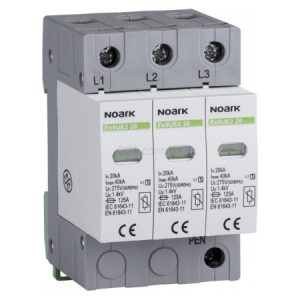 Обмежувач перенапруги Ex9UE2 клас 2 (C) 20кА 385V/AC 3P, NOARK