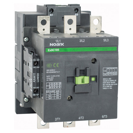 Контактор Ex9C185 22 3P 230V AC/DC 185A AC-3 2НВ+2НЗ, NOARK