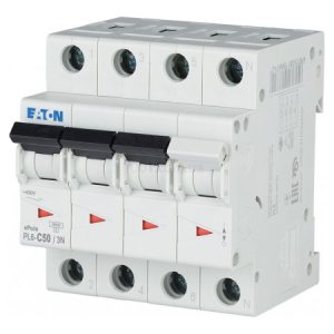 Автоматичний вимикач PL6-C50/3N 3P+N 50 А х-ка C, Eaton