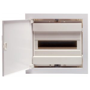 Щит металопластиковий ECG14 PO (12+2 модулі, пластикові білі дверцята), ETI