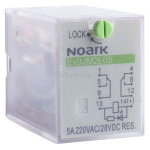 Реле проміжне Ex9JM2L05 230VAC 2CO 5A 220V/AC, NOARK