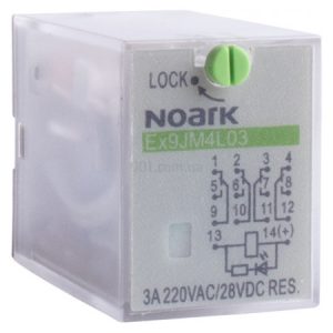 Реле проміжне Ex9JM4L03 24VDC 4CO 3A 24V/DC, NOARK