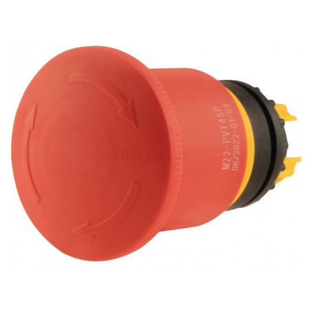 Головка аварійної кнопки (повернення поворотом) червона M22-PVT45P, Eaton