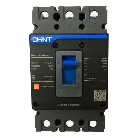 Автоматичний вимикач NXM-160S/3300 160A, CHINT