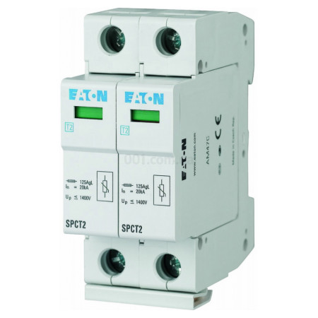 Обмежувач імпульсних перенапруг (ПЗІП) SPCT2-460/2 2P 460В 20кА, Eaton