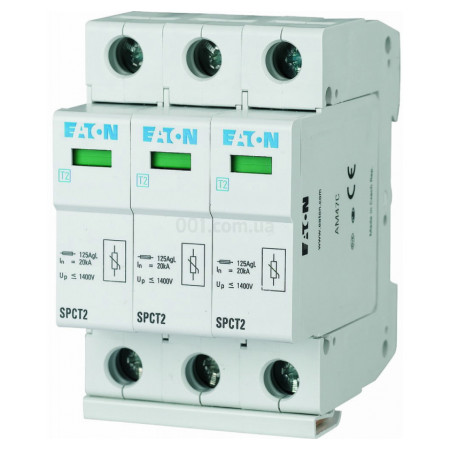 Обмежувач імпульсних перенапруг (ПЗІП) SPCT2-460/3 3P 460В 20кА, Eaton