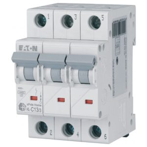Автоматичний вимикач HL-C13/3 3P 13 А х-ка C, Eaton