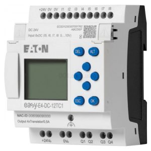 Програмоване реле (ПЛК) EASY-E4-DC-12TC1 8 вх./4 транз.вих. 24В DC дисплей+клавіатура, Eaton