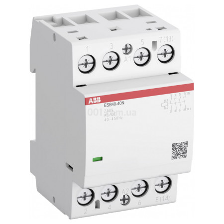 Контактор модульний ESB40-40N-06 40A 230V AC/DC 4NO, ABB