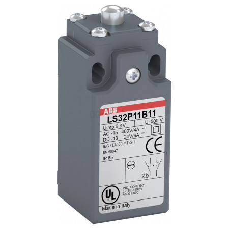 Кінцевий вимикач 1НВ+1НЗ LS30P11B11, ABB