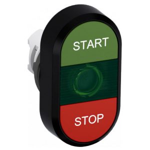 Кнопка подвійна (START/STOP) без фіксації з підсвічуванням червона/зелена MPD4-11G, ABB