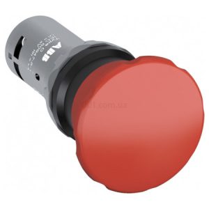 Кнопка грибок без фіксації 40мм 1НВ+1НЗ червона CPM3-10R-11, ABB