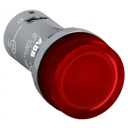 Лампа світлосигнальна LED 24В AC/DC червона CL2-502R, ABB
