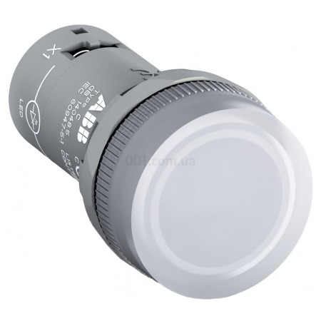 Лампа світлосигнальна LED 220В DC прозора CL2-520C, ABB