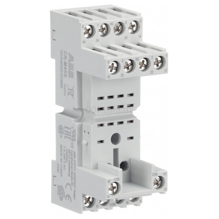 Цоколь CR-M4SS для проміжних реле CR-M (2CO/4CO), ABB