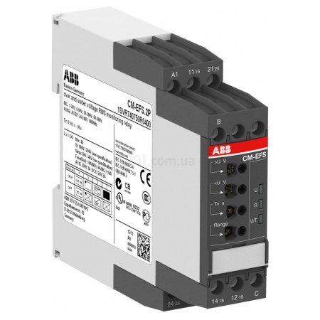 Реле контролю напруги CM-EFS.2S 1-фазне 2CO 4А 24-240В AC/DC, ABB
