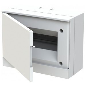 Корпус пластиковий BEW401208 накладний на 8 модулів (непрозорі двері) basic E, ABB
