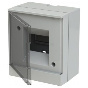 Корпус пластиковий BEW402204 накладний на 4 модулі (прозорі двері) basic E, ABB