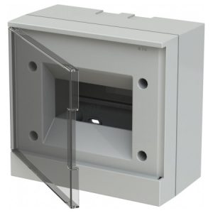 Корпус пластиковий BEW402206 накладний на 6 модулів (прозорі двері) basic E, ABB
