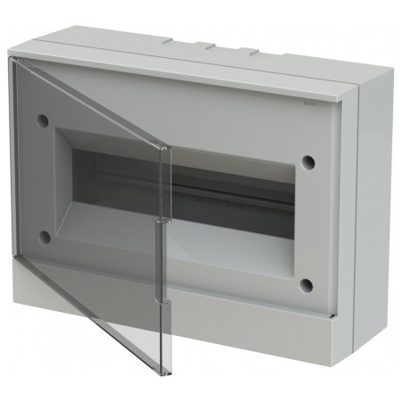 Корпус пластиковий BEW402212 накладний на 12 модулів (прозорі двері) basic E, ABB