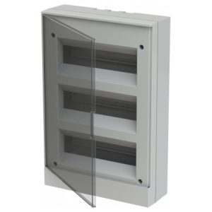 Корпус пластиковий BEW402236 накладний на 36 модулів (прозорі двері) basic E, ABB