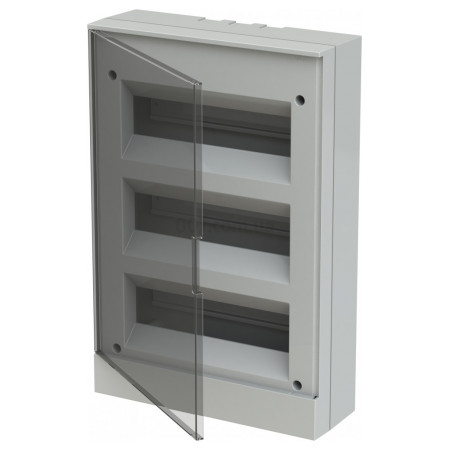 Корпус пластиковий BEW402236 накладний на 36 модулів (прозорі двері) basic E, ABB