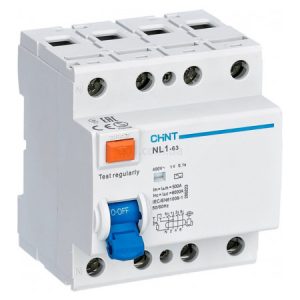 ПЗВ NL1-63 4P 63A 30mA тип АС 6kA DB, CHINT
