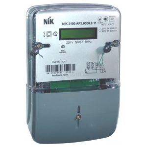 Лічильник електроенергії NIK2100 AP2.0000.0.11 5(60)А 1-фазний однотарифний, NiK