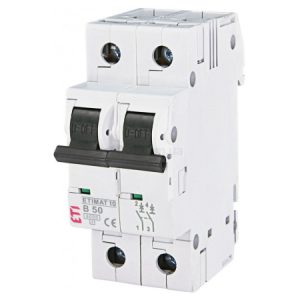 Автоматичний вимикач ETIMAT 10 (6кА) 2P 50 А хар-ка B, ETI