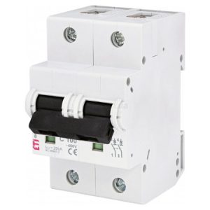 Автоматичний вимикач ETIMAT 10 (20кА) 2P 100 А хар-ка C, ETI