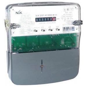 Лічильник електроенергії NIK2301 AT.0000.М.11 5(10)А 3-фазний електромеханічний однотарифний, NiK