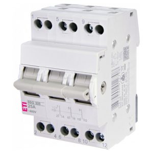 Перемикач навантаження SSQ 325 (1-0-2) 3P 25A, ETI