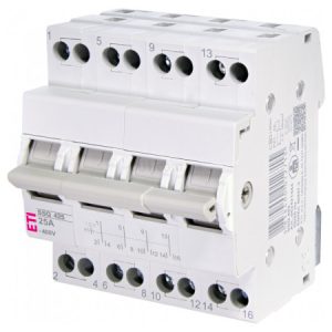 Перемикач навантаження SSQ 425 (1-0-2) 4P 25A, ETI