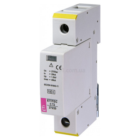 Обмежувач перенапруги ETITEC C T2 275/20 (1+0) 1P, ETI