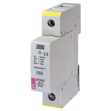 Обмежувач перенапруги ETITEC D T3 275/3 (1+0) 1P, ETI
