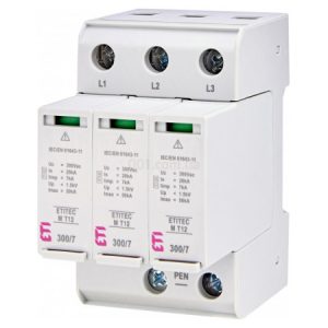 Обмежувач перенапруги ETITEC M T12 300/7 (3+0, 3P, TNC), ETI