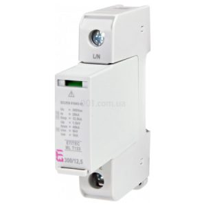 Обмежувач перенапруги ETITEC ML T123 300/12,5 (1+0, 1P, TNC), ETI
