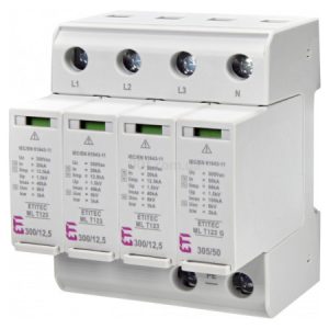Обмежувач перенапруги ETITEC ML T123 300/12,5 (3+1, 4P, TT), ETI