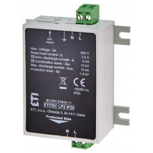 Обмежувач перенапруги ETITEC LP2 IP20, ETI