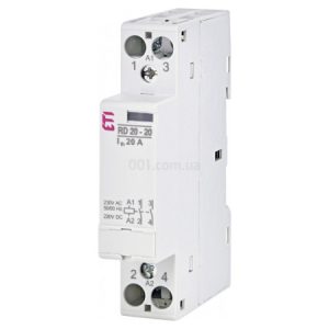Контактор модульний RD 20-20 20A 230V AC/DC 2NO, ETI